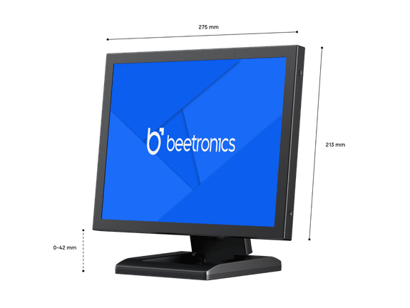 12 Inch Monitor Metaal (4:3)