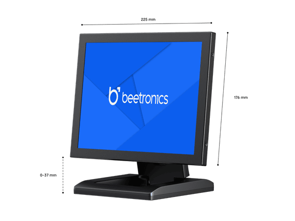 10 Inch Monitor Metaal (4:3)