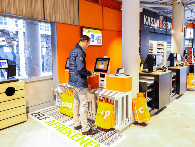 Kassasystemen (POS) POS-touchscreens en self-service kiosks