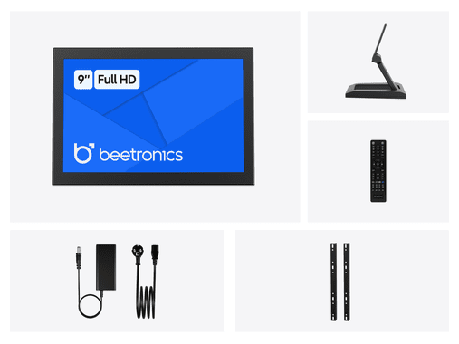 9 Inch Monitor Metaal