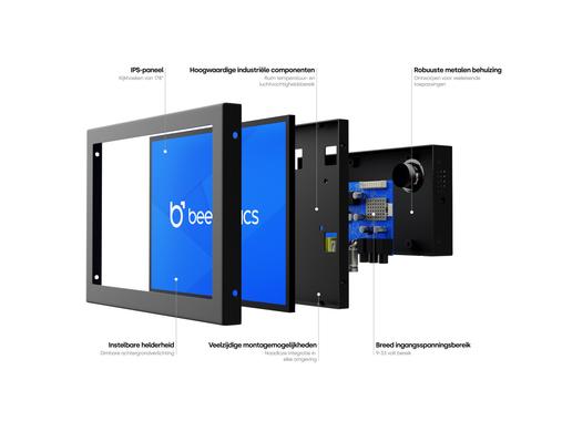 9 inch monitor metaal