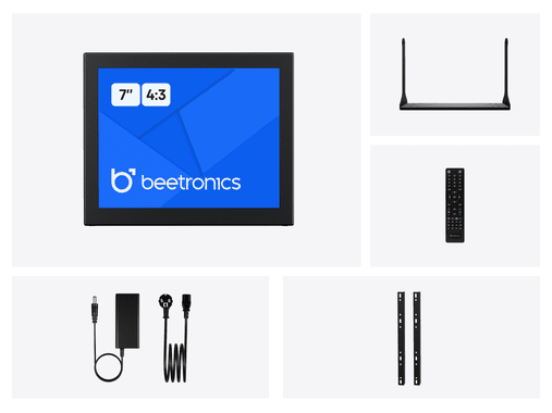 7 Inch Monitor Metaal (4:3)