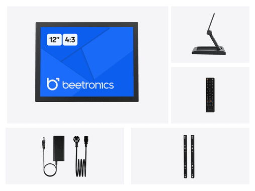 12 Inch Monitor Metaal (4:3)