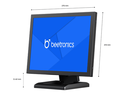 12 Inch Monitor Metaal (4:3)