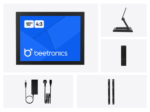 10 Inch Monitor Metaal (4:3)