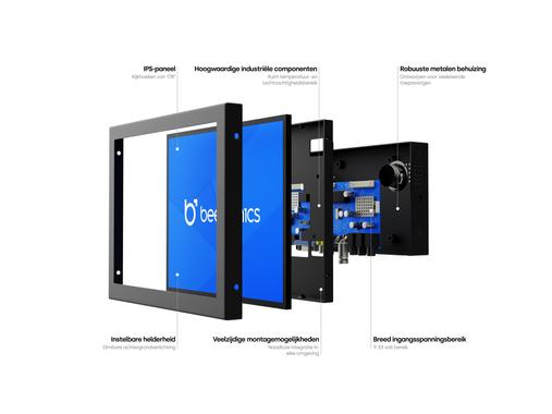 8 inch monitor metaal (4:3)