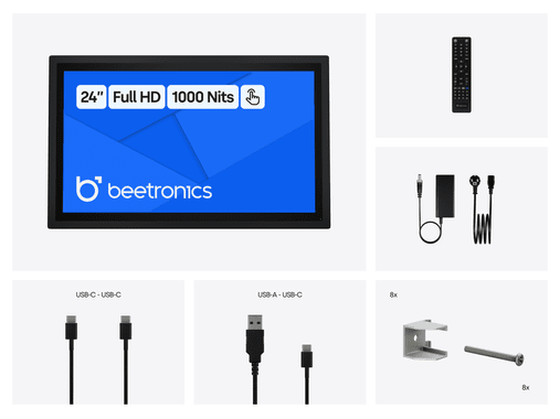 24 Inch Touchscreen Metaal (High-Brightness)