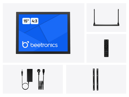 15 Inch Monitor Metaal (4:3)