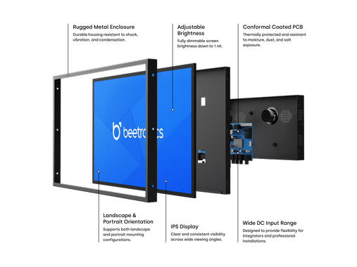 13 Inch Monitor Metaal