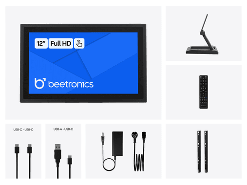 12 Inch Touchscreen Metaal