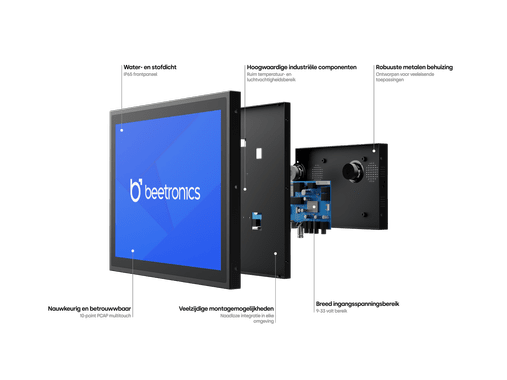 12 Inch Touchscreen Metaal (4:3)