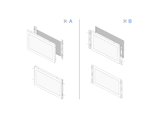 12 Inch Touchscreen Metaal (4:3)