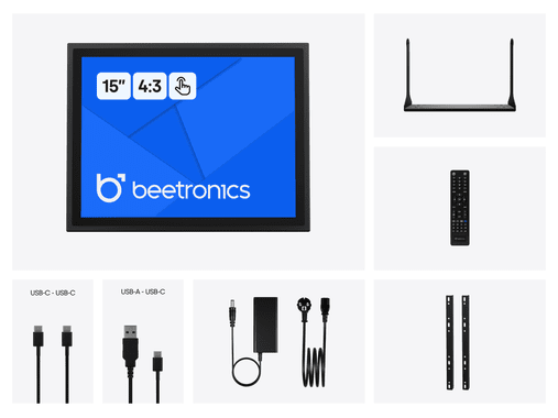 15 Inch Touchscreen Metaal (4:3)