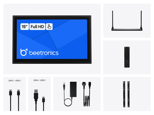 15 Inch Touchscreen Metaal
