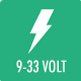 9 - 33 voltage range