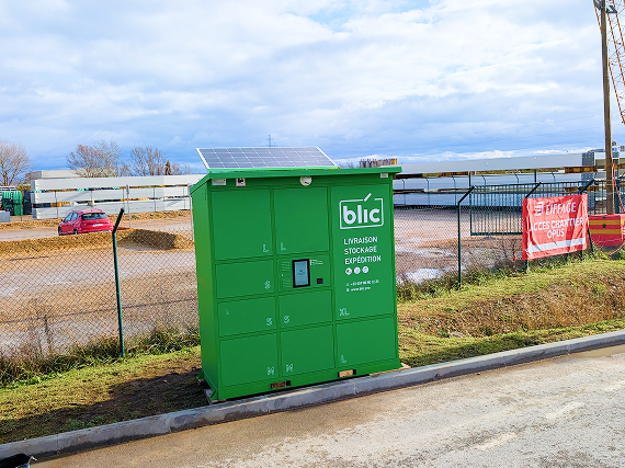 Outdoor BLIC access terminal featuring a Beetronics touchscreen for reliable operation.