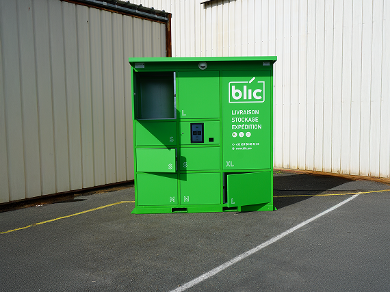 BLIC access terminal with Beetronics touchscreen in a public environment.