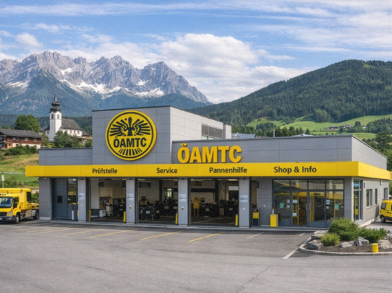 ÖAMTC breakdown vehicle interior with Beetronics automotive touchscreen used as in-vehicle control interface for roadside assistance operations